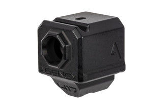 The Agency Arms 417 Glock compensator features a single port and is extremely compact
